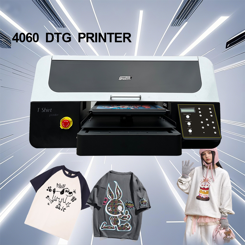Commercial Digital Printing - 티셔츠 디지털 프린터 4060 모델 XP600/I1600A1/I3200A1*2