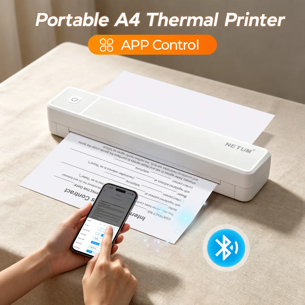Commercial Book Printing Machines - 미니 A4 감열 프린터, 안드로이드/iOS 지원,