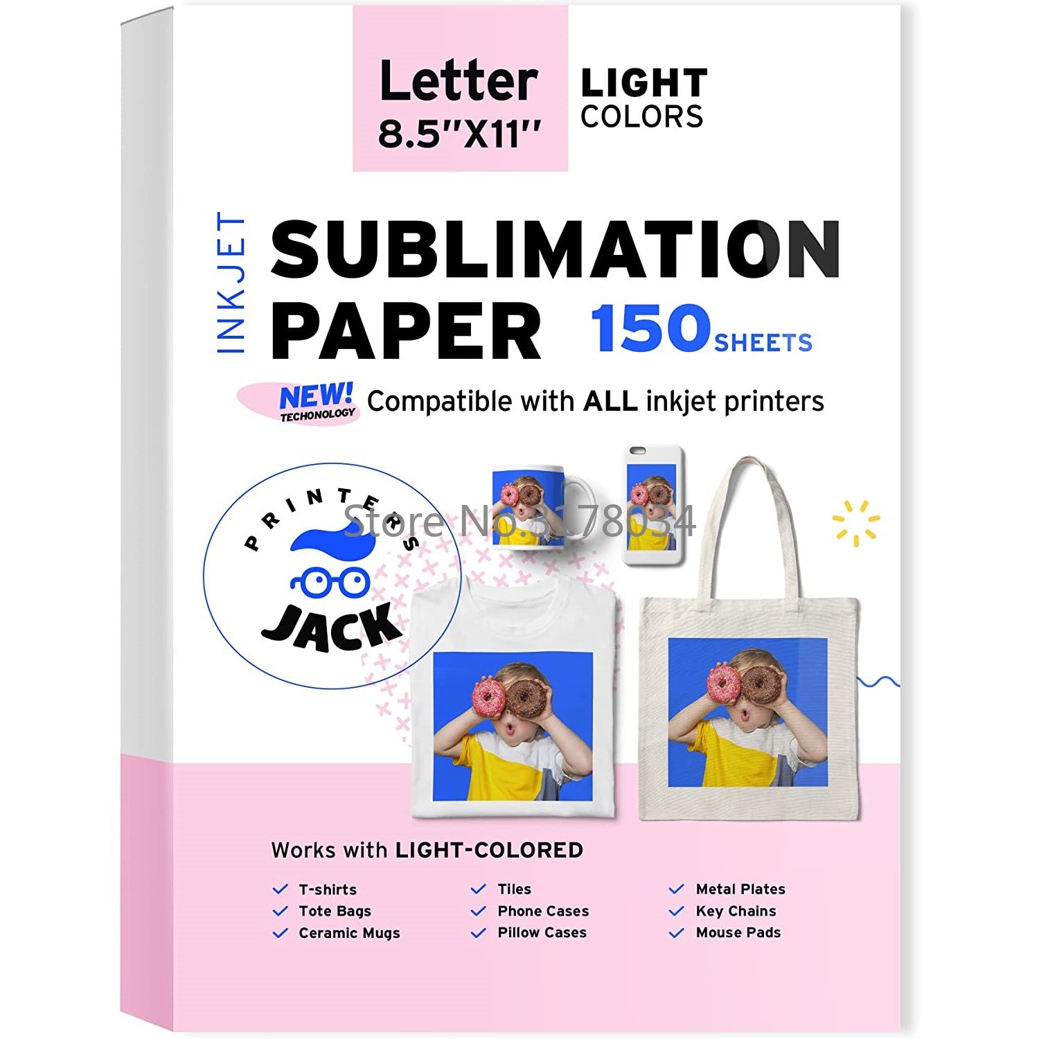 White Toner Transfer Paper - 모든 잉크젯 프린터용 승화 용지 열