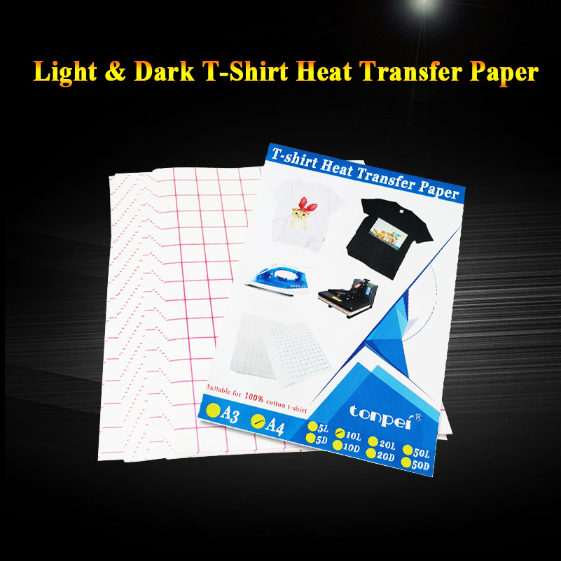 10 시트 잉크젯 열전사 용지 A4 면 티셔츠 진한 검 - White Toner Transfer Paper 리뷰 및 가격