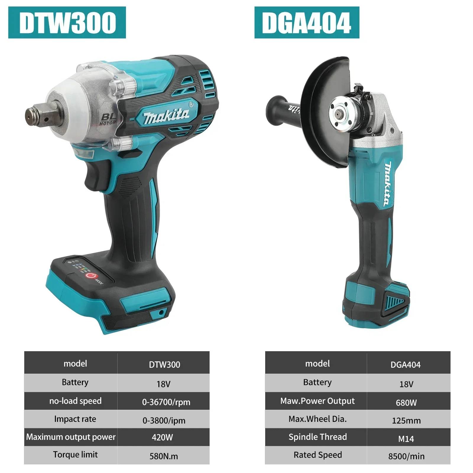마키타 DTW300 또는 DGA404 콤보: 18V,  - Makita Drill Dtw300 리뷰 및 가격