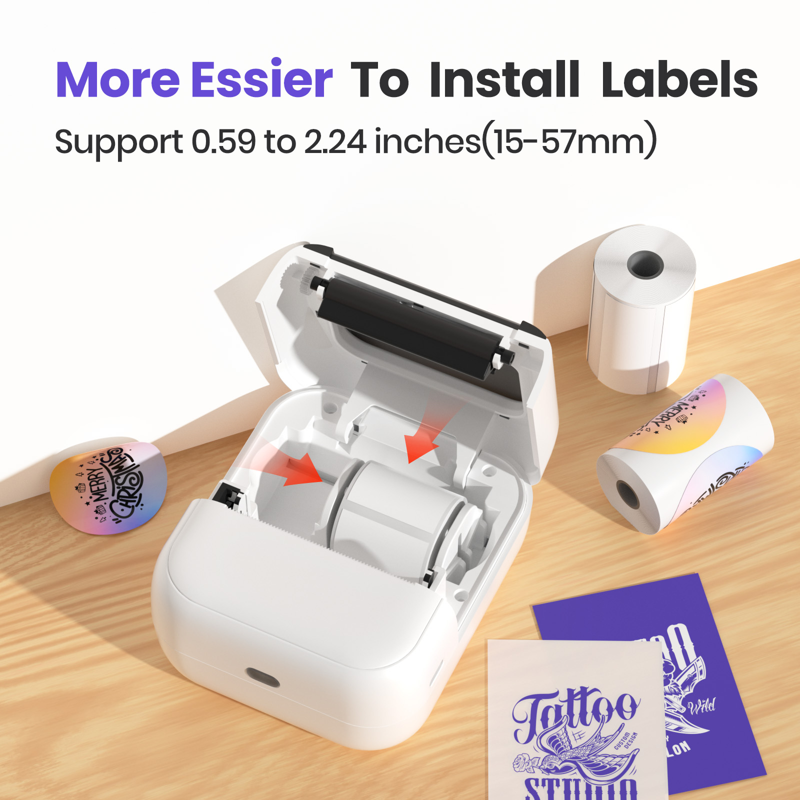 C50 미니 무선 타투 프린터 라벨 프린터 열전사 무잉 - Commercial Book Printing Machines 리뷰 및 가격