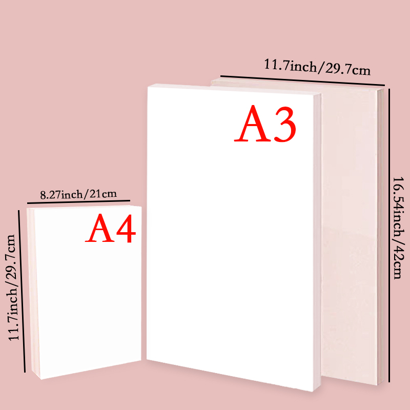 20/50Pcs 잉크젯 프린터에 대 한 A3 A4 승화 - White Toner Transfer Paper 리뷰 및 가격