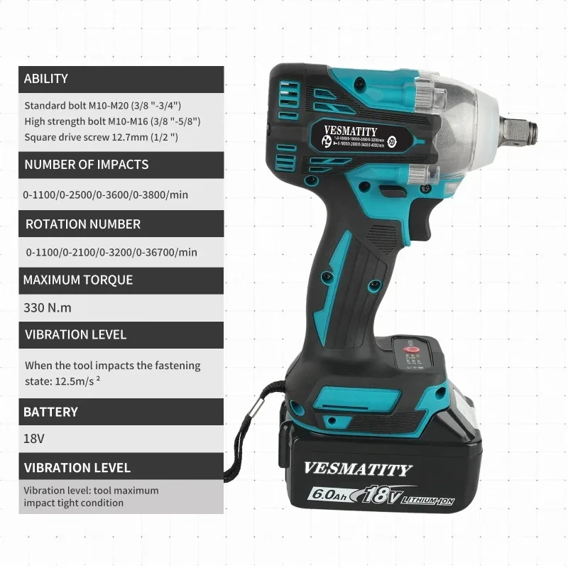 DTW300 무선 전기 스크루드라이버 속도 브러시리스  - Makita Drill Dtw300 리뷰 및 가격
